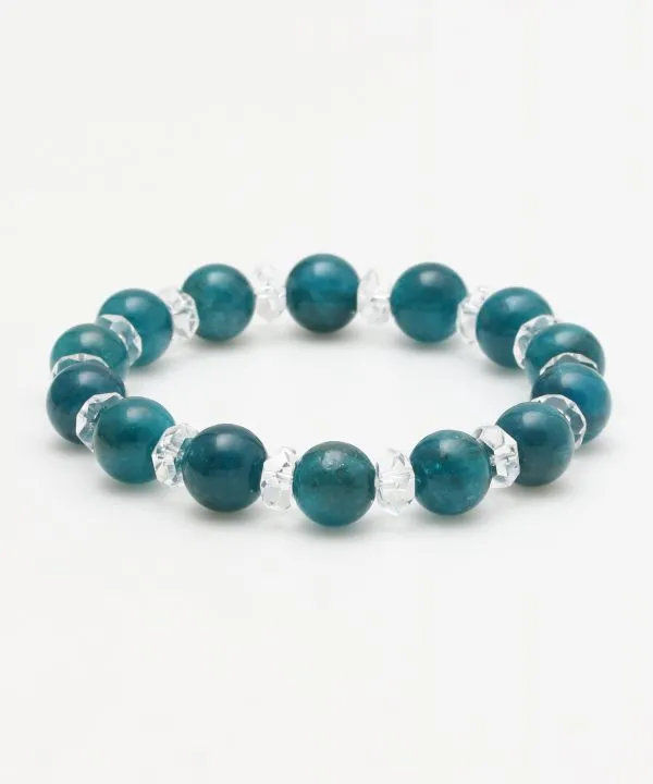 10mm Beaded Apatite Bracelet