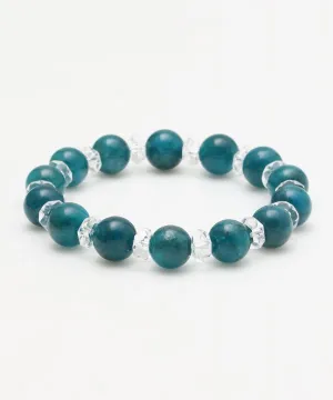 10mm Beaded Apatite Bracelet