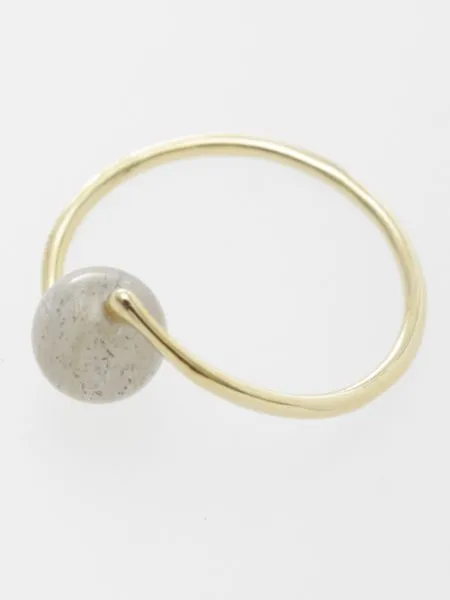 6mm Gemstone Curvy Ring