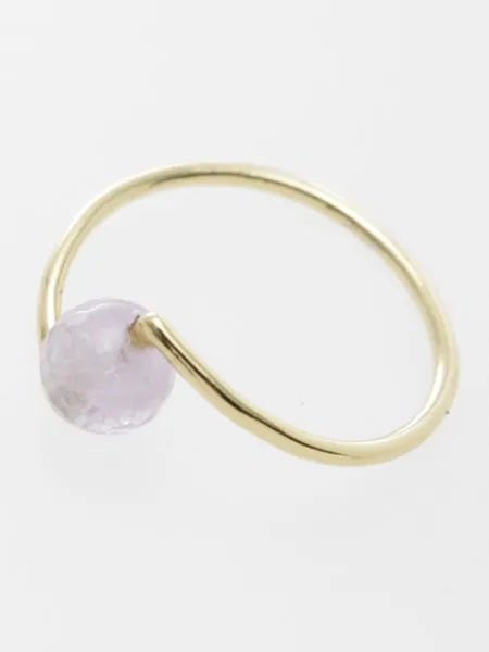 6mm Gemstone Curvy Ring