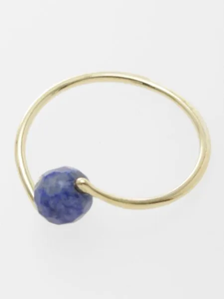 6mm Gemstone Curvy Ring
