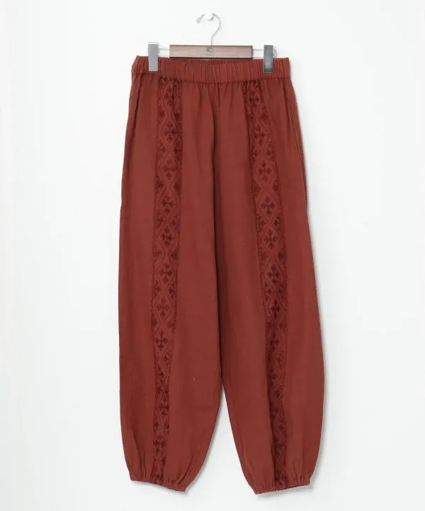 Acid Wash Cotton Volume Pants