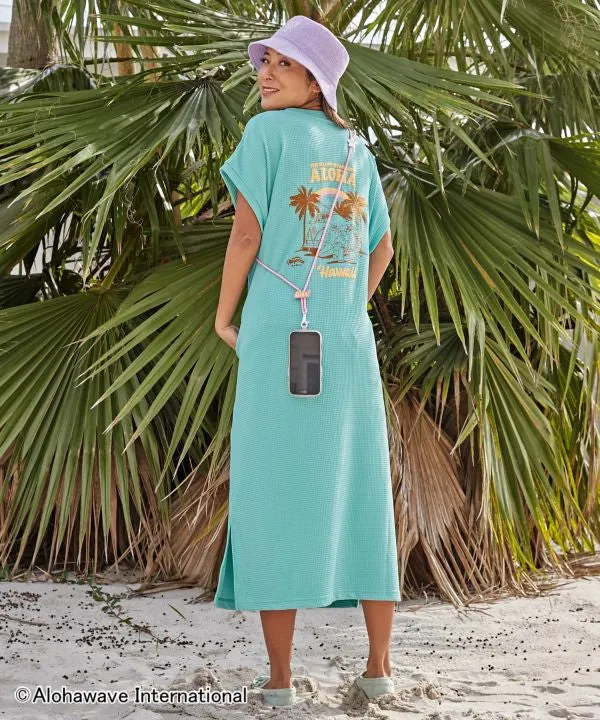 ALOHA MAPUA Waffle Graphic Dress