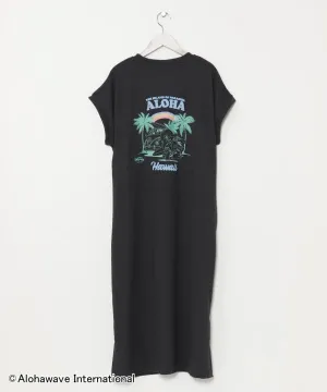ALOHA MAPUA Waffle Graphic Dress