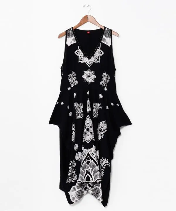 Amina x VORRUK Asymmetry Sleeveless Dress