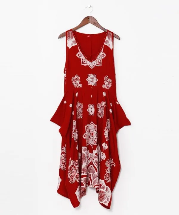 Amina x VORRUK Asymmetry Sleeveless Dress