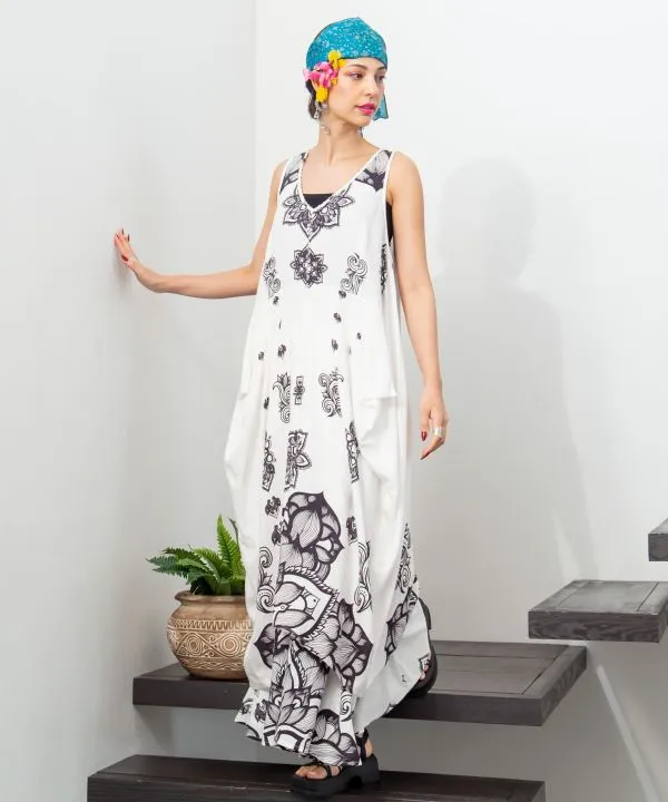 Amina x VORRUK Asymmetry Sleeveless Dress