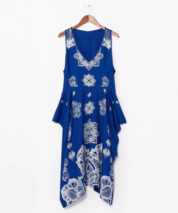 Amina x VORRUK Asymmetry Sleeveless Dress