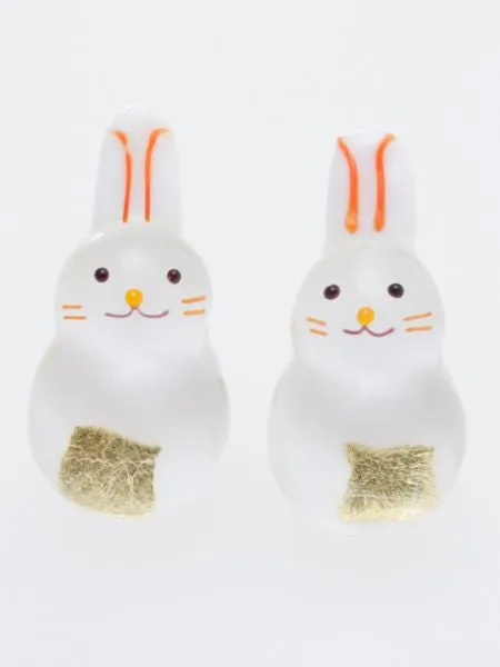 Auspicious Charm Glass Earrings