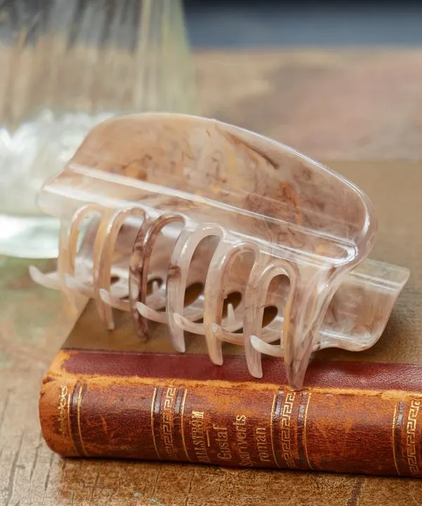 Biomass Plastic Marble Hair Clip