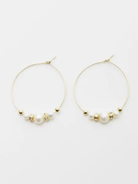Birthstone Crystal Hoop Earrings