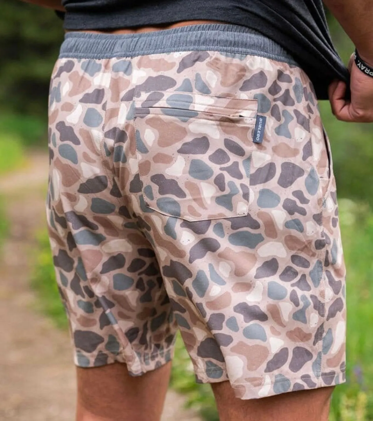 Burlebo Athletic Short - Pintail Camo - Grey Liner