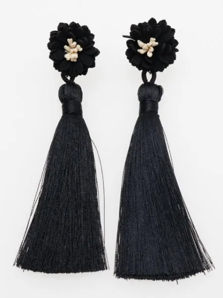 Chrysanthemum Tassel Earrings