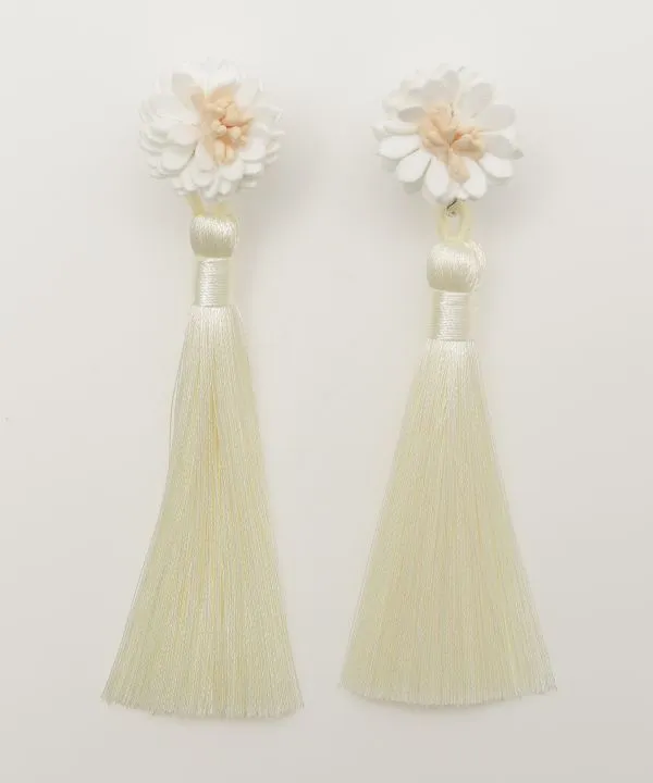 Chrysanthemum Tassel Earrings