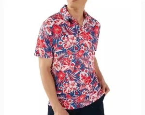 Chubbies The Red, White Flowers, and Palms Performance Polo 2.0