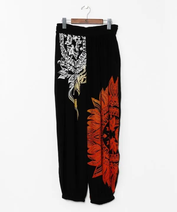Cotton Crepe Harem Pants