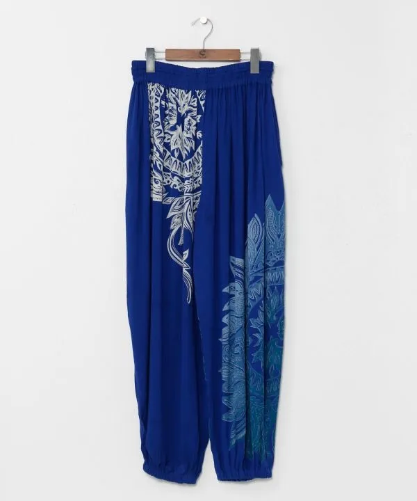 Cotton Crepe Harem Pants