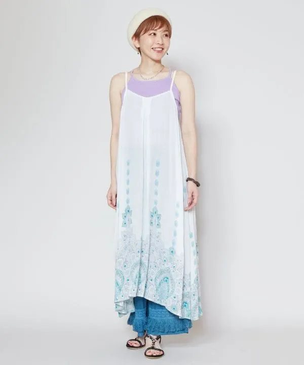 Cotton Crepe Midi Camisole Dress