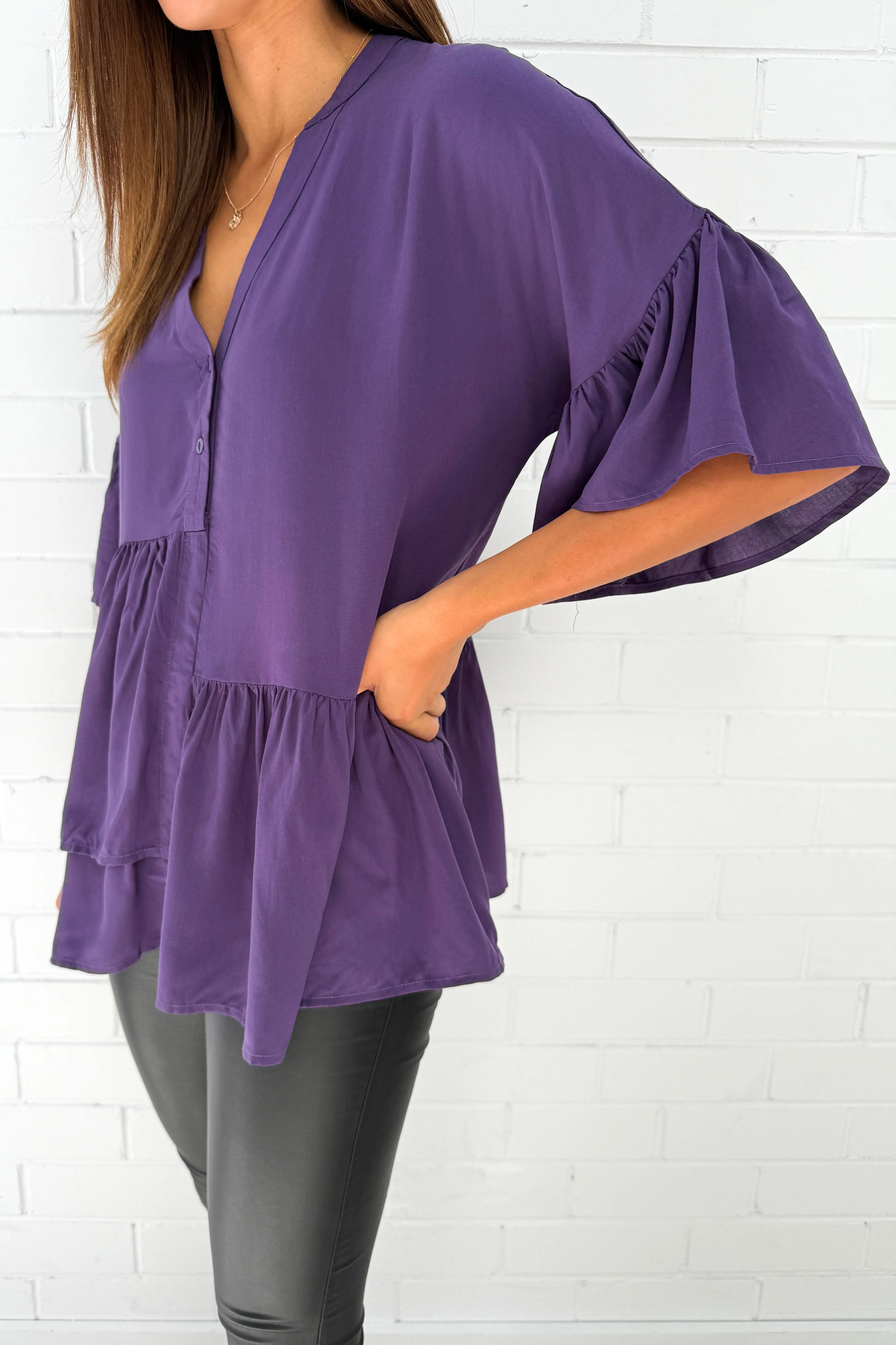 Evie Top - Plain Colours