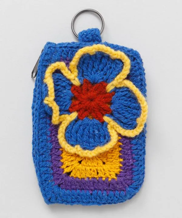 Floral Crochet Pouch
