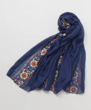 Floral Embroidery Stole