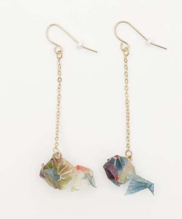 Fluttering ORIGAMI KINGYO Earrings