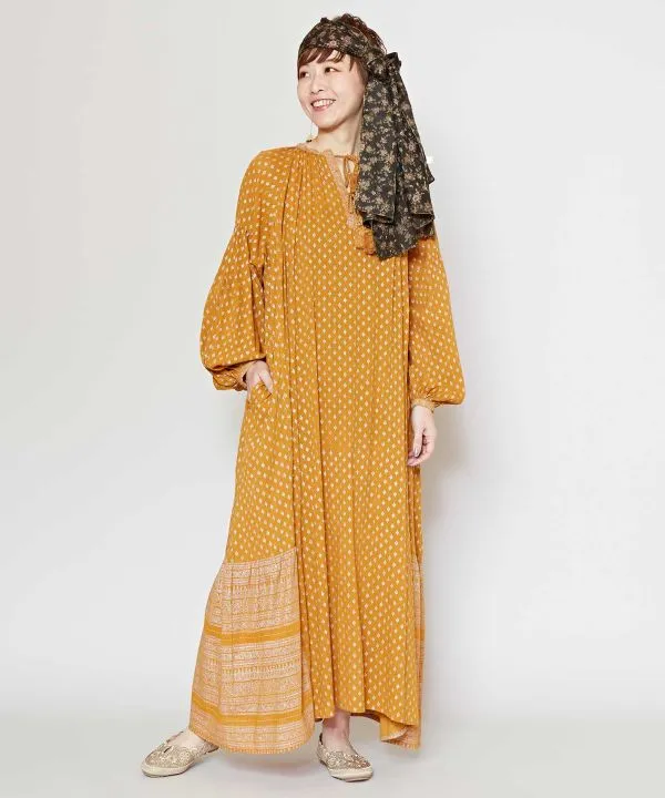 Foil Print Dress