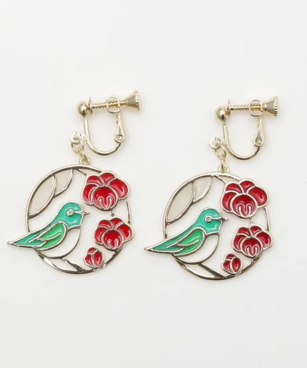 Four Seasons Clip Earrings