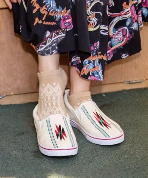 Geometric Pattern Ankle Socks 23-25cm