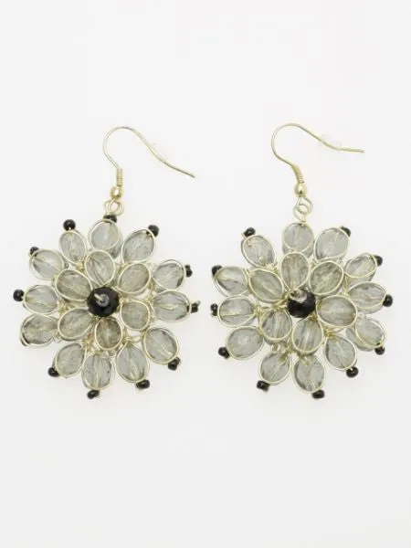 Glass Flower Earrings