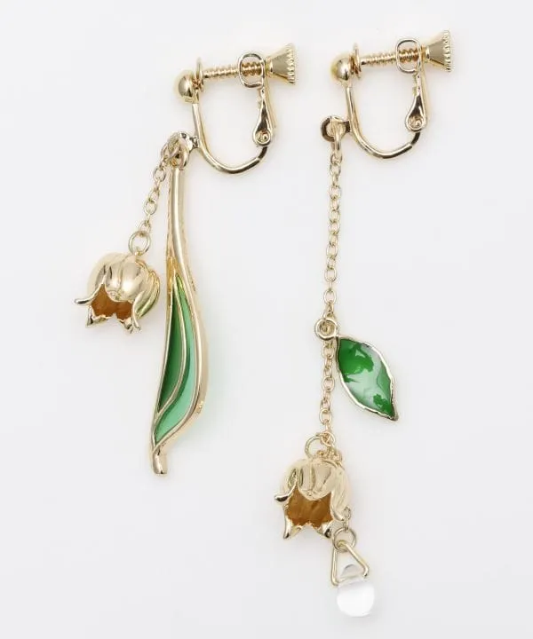 HANA-YUBI Clip Earrings