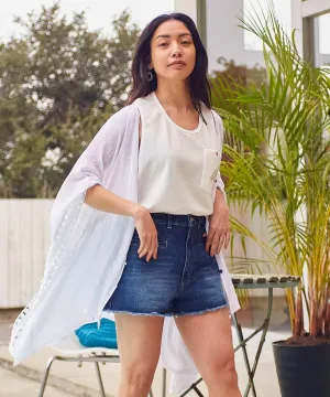 Hand Crochet Convertible Top Cardigan