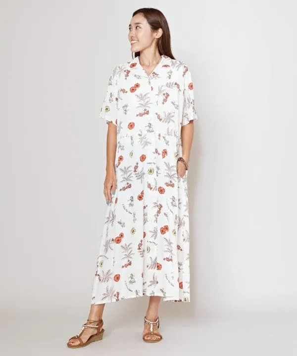 Hawaiian Icons Shirt Dress