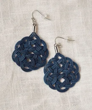 HON AIZOME - MIZUHIKI UME MUSUBI Earrings