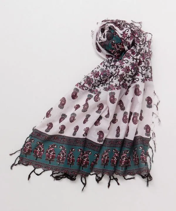 Indian Cotton Square Scarf