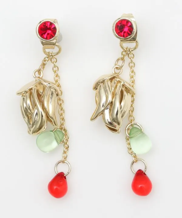 KAN-NAGI Flower Dew Earrings
