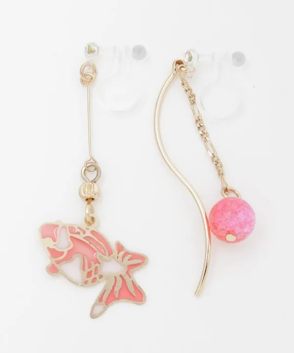 KISSHO Auspicious Clip Earrings
