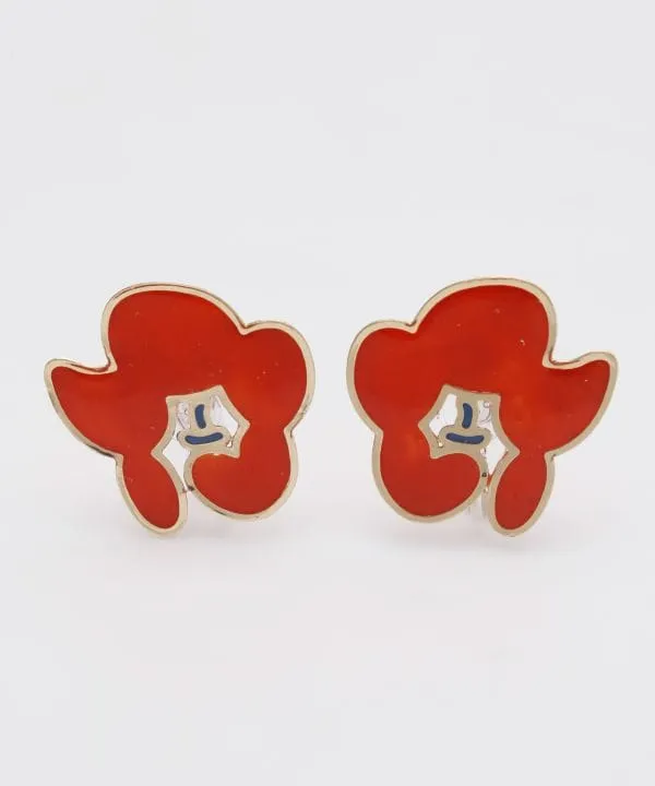 KOKESHI Flower Clip Earrings