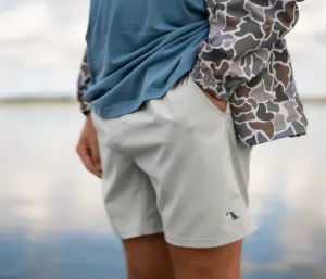 Local Boy: Cool Grey volley Shorts