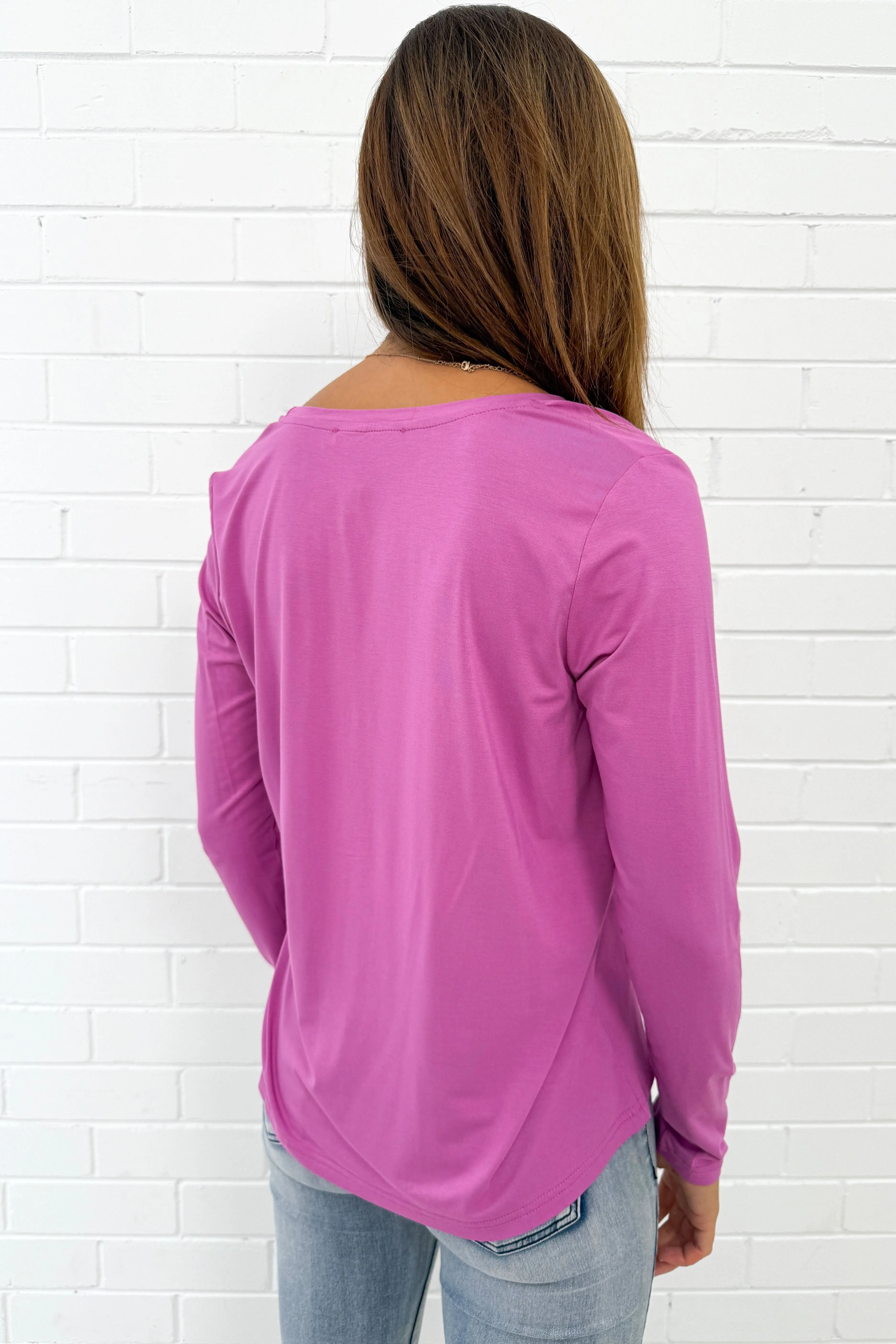 Long Sleeve Everyday Scoop Tee