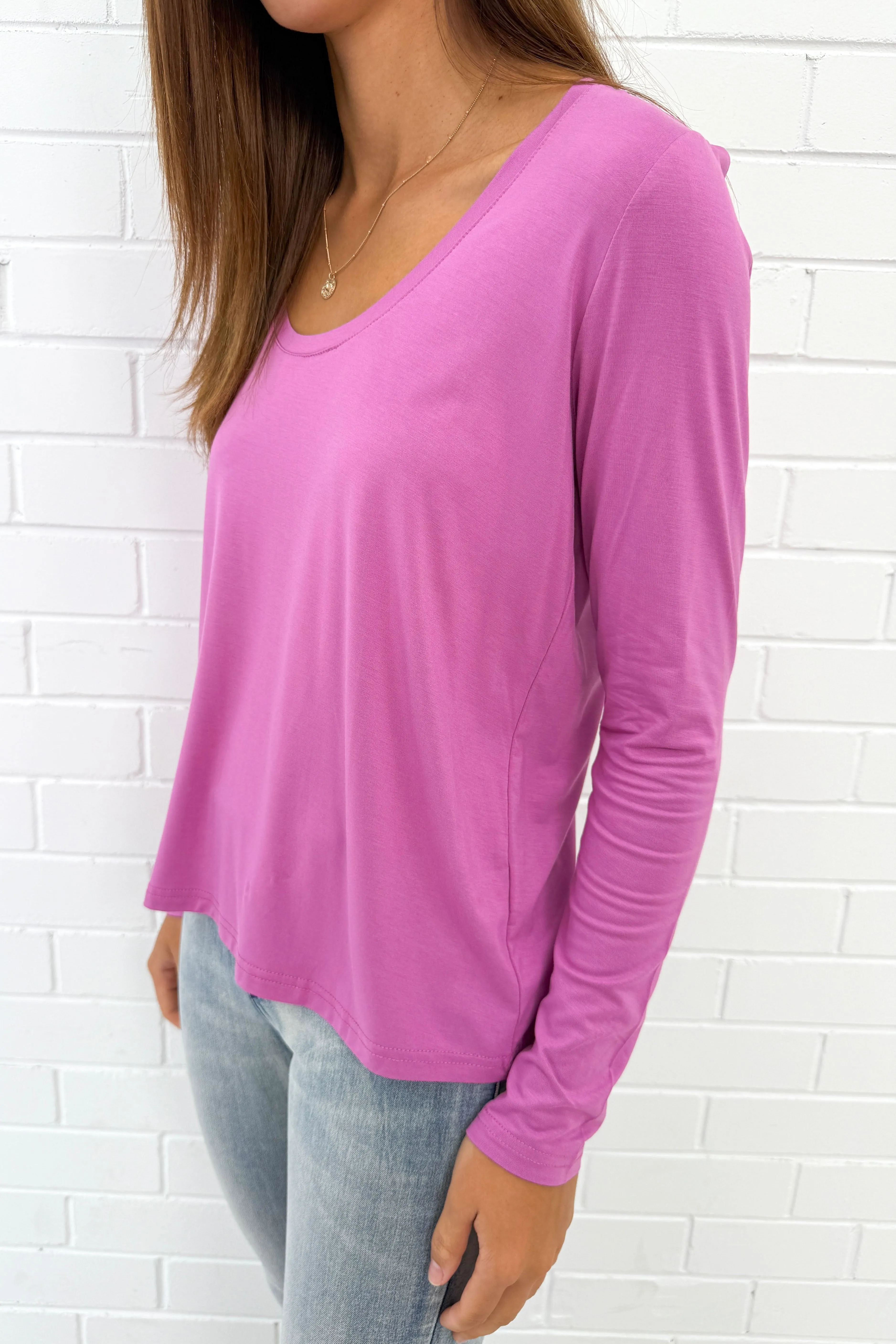 Long Sleeve Everyday Scoop Tee