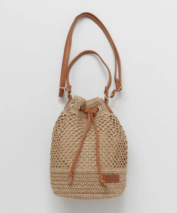 Mesh Drawstring Shoulder Bag