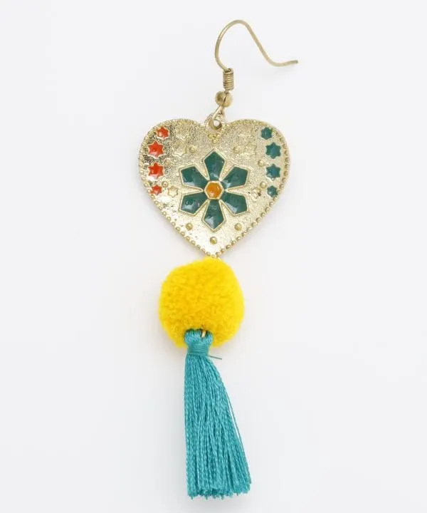 Mexican Heart Earring (1pc)