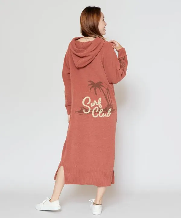 Mole Knit Hoodie Dress