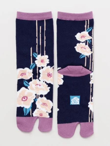 Morning Mist Camellia TABI Socks  23-25cm