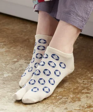 Moss Stitch TABI Ankle Socks 23-25cm - SEKKA