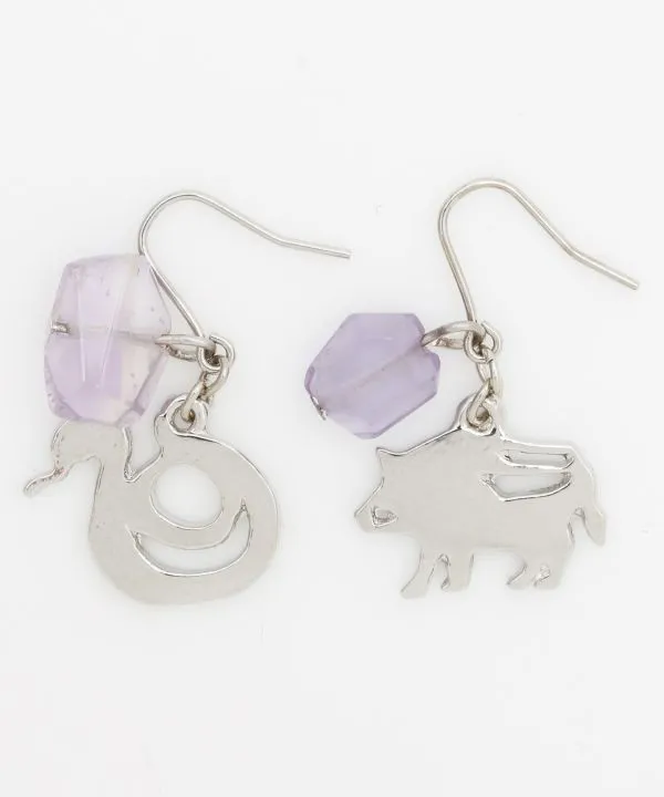 MUKAI-ETO Zodiac Earrings