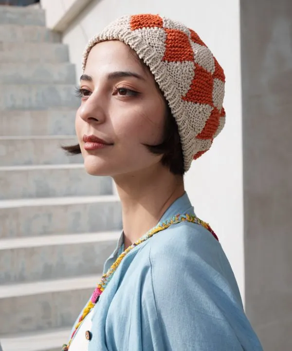 Nepalese Cotton Knit Beret