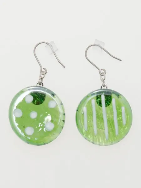 OHAJIKI Flat Marble Earrings