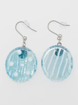 OHAJIKI Flat Marble Earrings